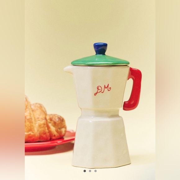 Anthropologie Other - Anthropologie Candle Damson Madder Gourmand Caramel Cafe Figural Ceramic Candle